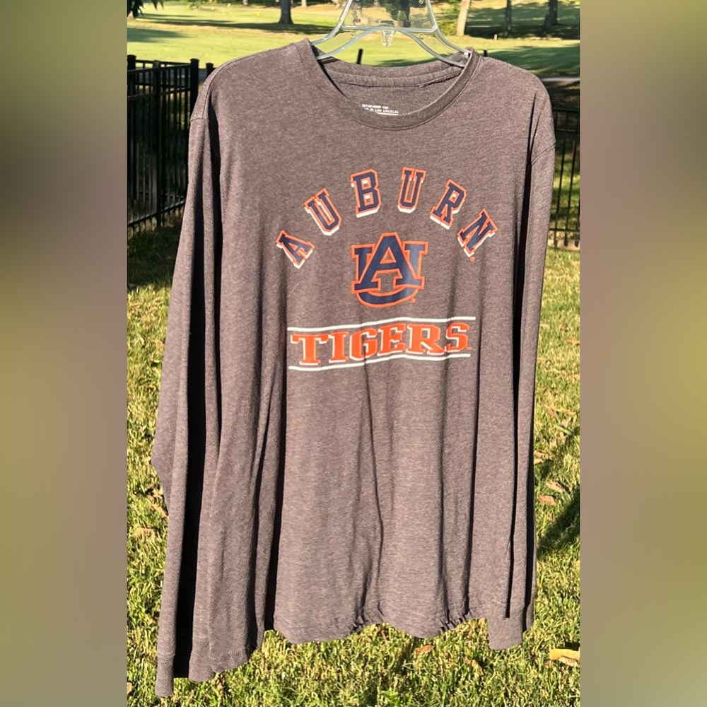 Auburn Tigers / War Eagle Long Sleeve T-Shirt, Grey, Large